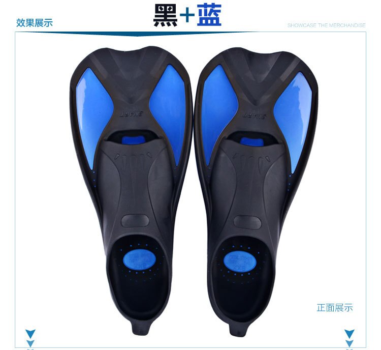 Schnorcheln Tauchen Meerjungfrau schwimmen flossen Tauch Fuß schwimmen Flossen Ente-schwimmhäute Flossen Schwimmen Flossen männer und frauen flossen: black  blue / XXS34-35