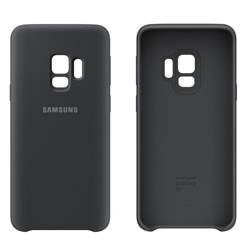 Samsung S9 più la Cassa Del Silicone Della Copertura Posteriore Originale di 100% g9650 9500 Del Silicone Protegge La Fotocamera Morbido Anti-usura di Usura di Protezione caso