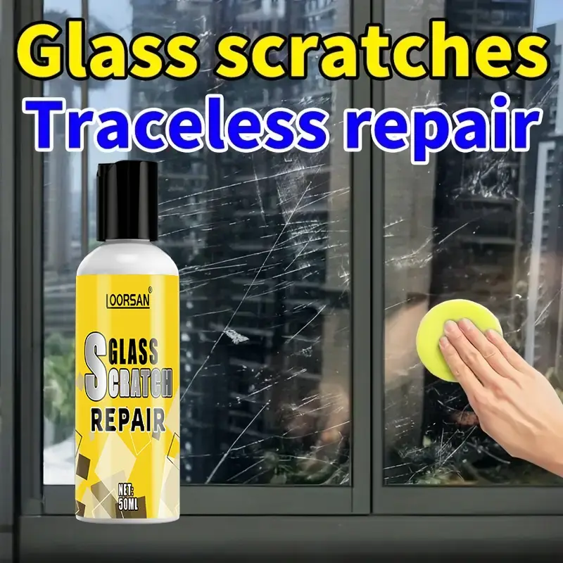 Car glass scratch repair kit paste, multifunctional glass scratch repair paste, apply and wipe to remove scratches