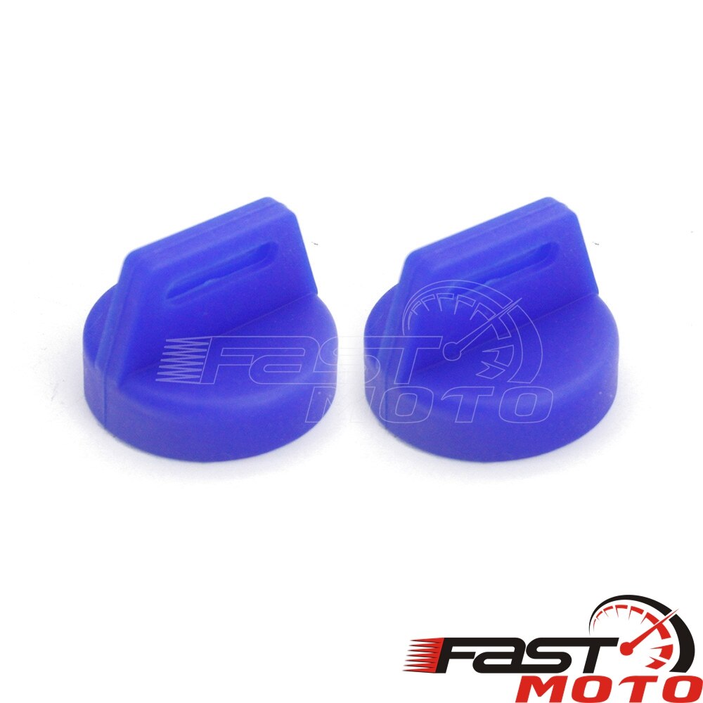 1X 2X Black Rubber Igntion Key Cover Case For Polaris Sportsman Scrambler Magnum XP RZR 900 470 EPS Key Switch Protection ATV: 2x blue