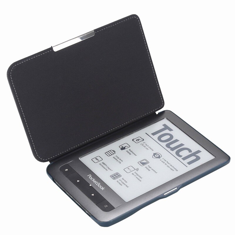 Gligle Tablet leather case cover voor Pocketbook Touch/Touch lux 622/623 Ereader shell 50 stks/partij