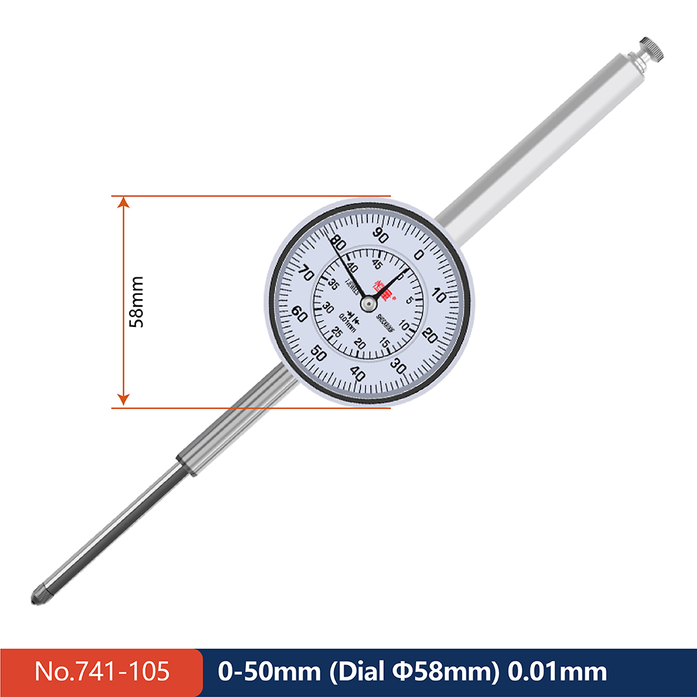 Boutique Mechanical Dial Indicator Stainless Steel Length Measuring Tool Specification 0-3mm 0-5mm 0-10mm 0-20mm 0-30mm 0-50mm