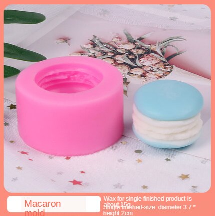 Moule à macaron bricolage pour bougies parfumées, moule à myrtille pour bougies parfumées et moule à fraise pour bougies à dessert: Gris clair