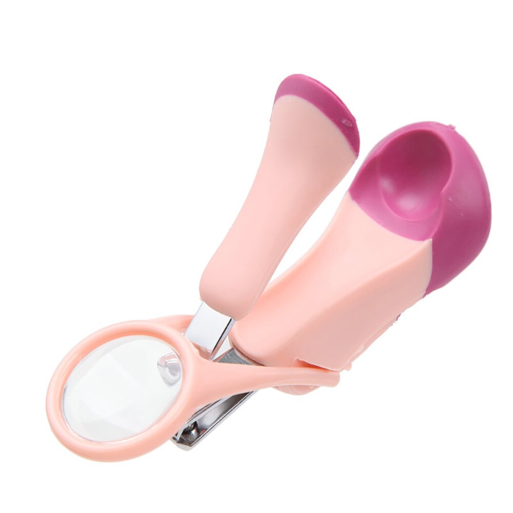 Baby Super klar Lupe Nagel Haarschneidemaschine Baby Nagel Haarschneidemaschine Anti-Fleisch Haarschneidemaschine Kindisch Nagel Schere Bequem: Rosa