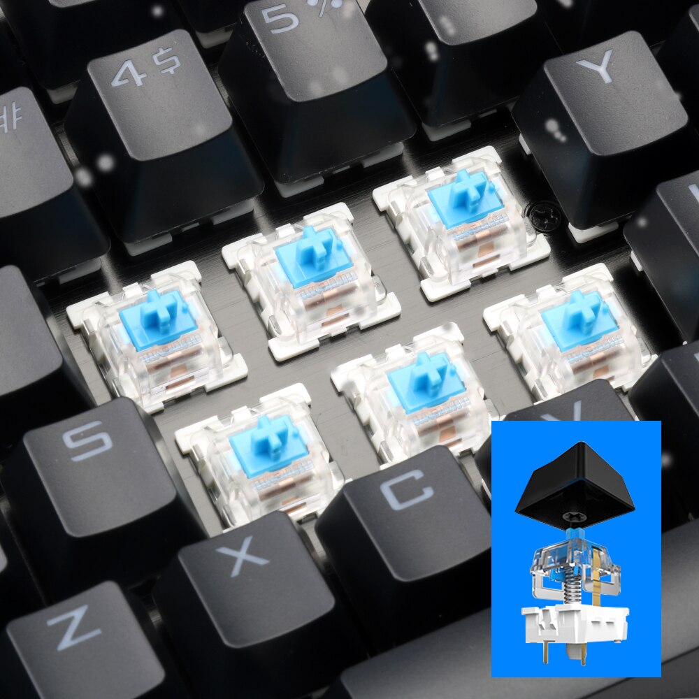 Redragon 87 Russian Key caps for mechanical keyboard key caps For Cherry MX style mechanical keyboard Including key-puller