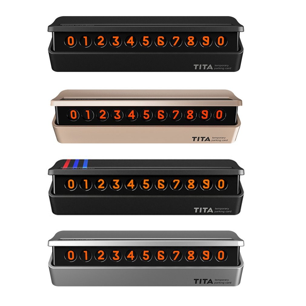 Universal Car Temporary Parking Card Telephone Number Plate Magnetic