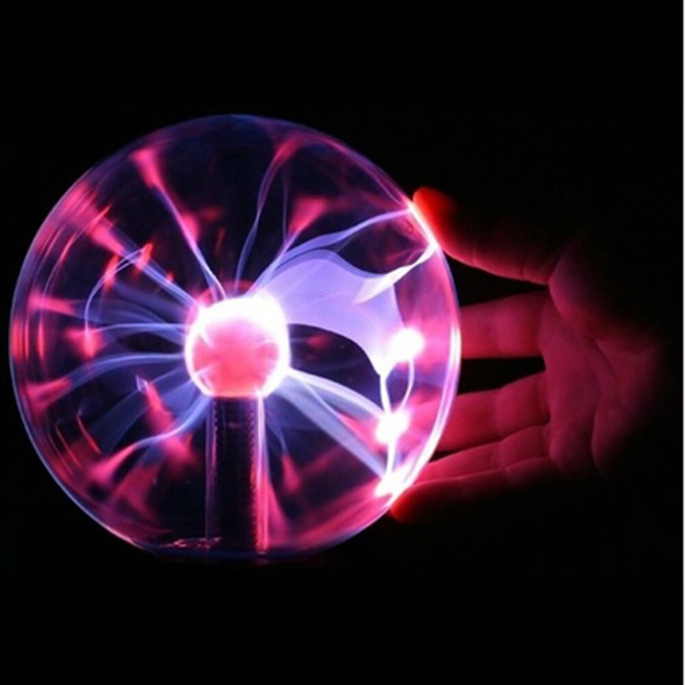 Usb plasmakugle elektrostatisk kuglelys 3 &quot; magisk krystal lampe kugle desktop globe laptop belysning lys lampe julefest: Usb -forbindelse