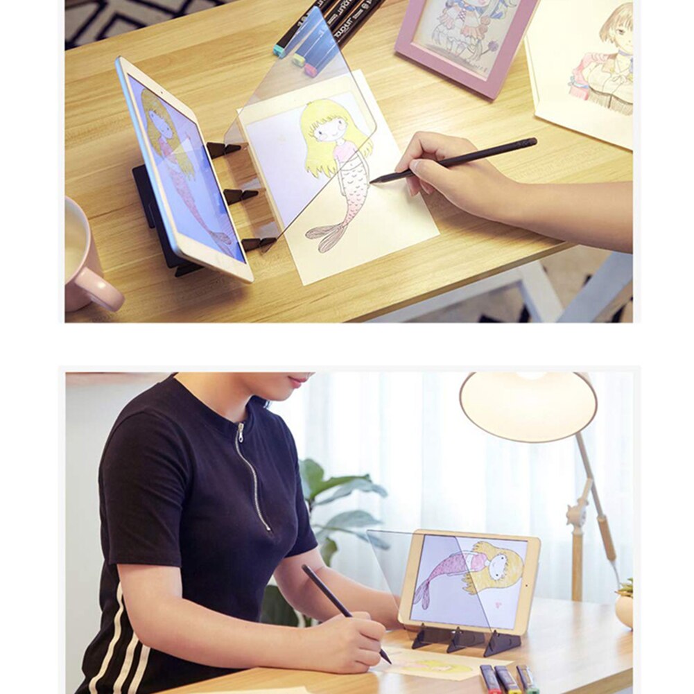 Transparent Sketch Board Optical Imaging Picture Imaging Drawing Board Sketch Reflection Copy Table Projection Board Plotter
