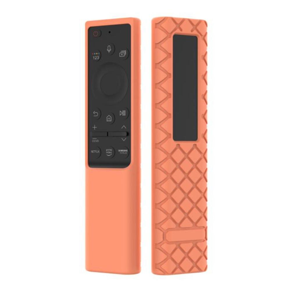 Silicone Remote Control Battery Back Cover Waterproof Sleeve Compatible for Samsung Bn59-01363 Bn59-01357: orange