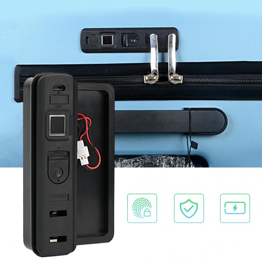 Smart Fingerprint Locks Waterproof Luggage Suitcase Backpack Embedded Lock cerradura inteligente