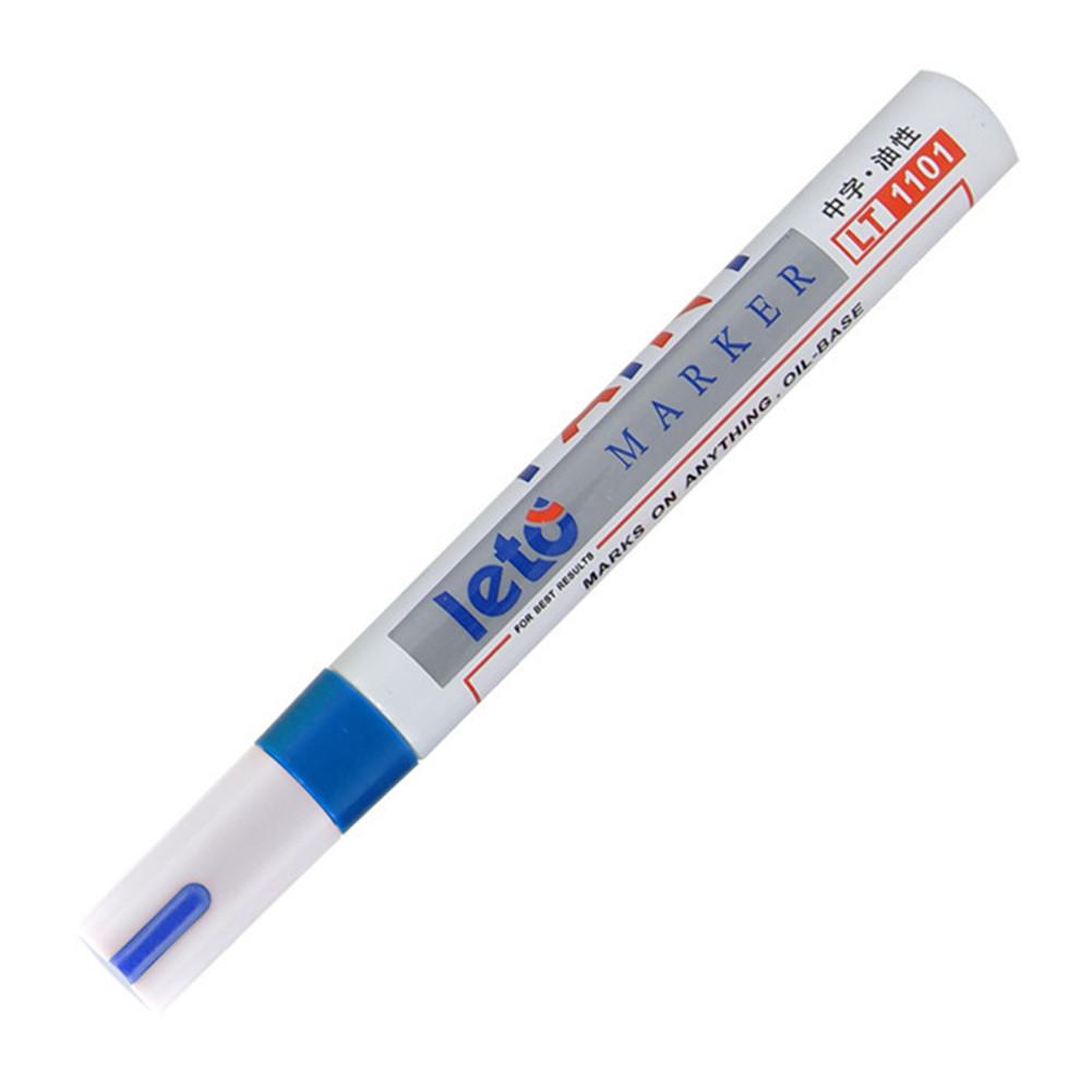 Stylos marqueurs de peinture pour pneus de voiture | 8 couleurs, stylo Permanent étanche pour voiture moto, bande de roulement en caoutchouc métal: Blue