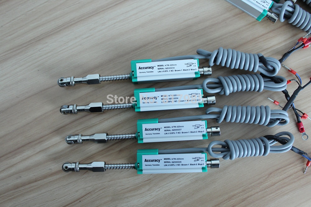 KTR 10 25 50 75mm Linear Displacement Sensor Automatic Reset Electronic Ruler Miniature Spring Displacement Transducer Scale