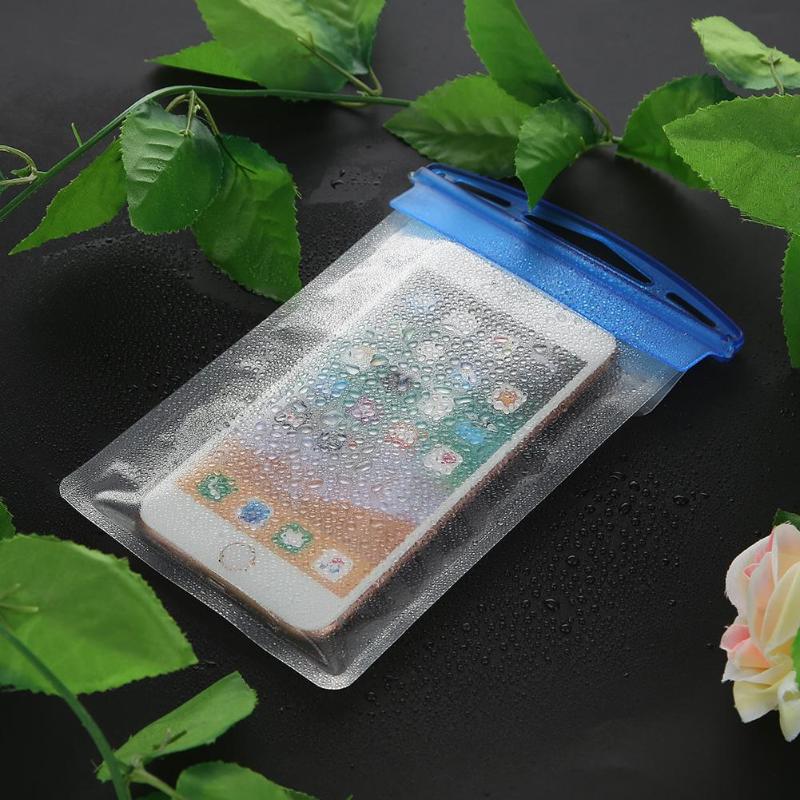 Funda de teléfono impermeable para natación, transparente, Universal, subacuática, de Pvc