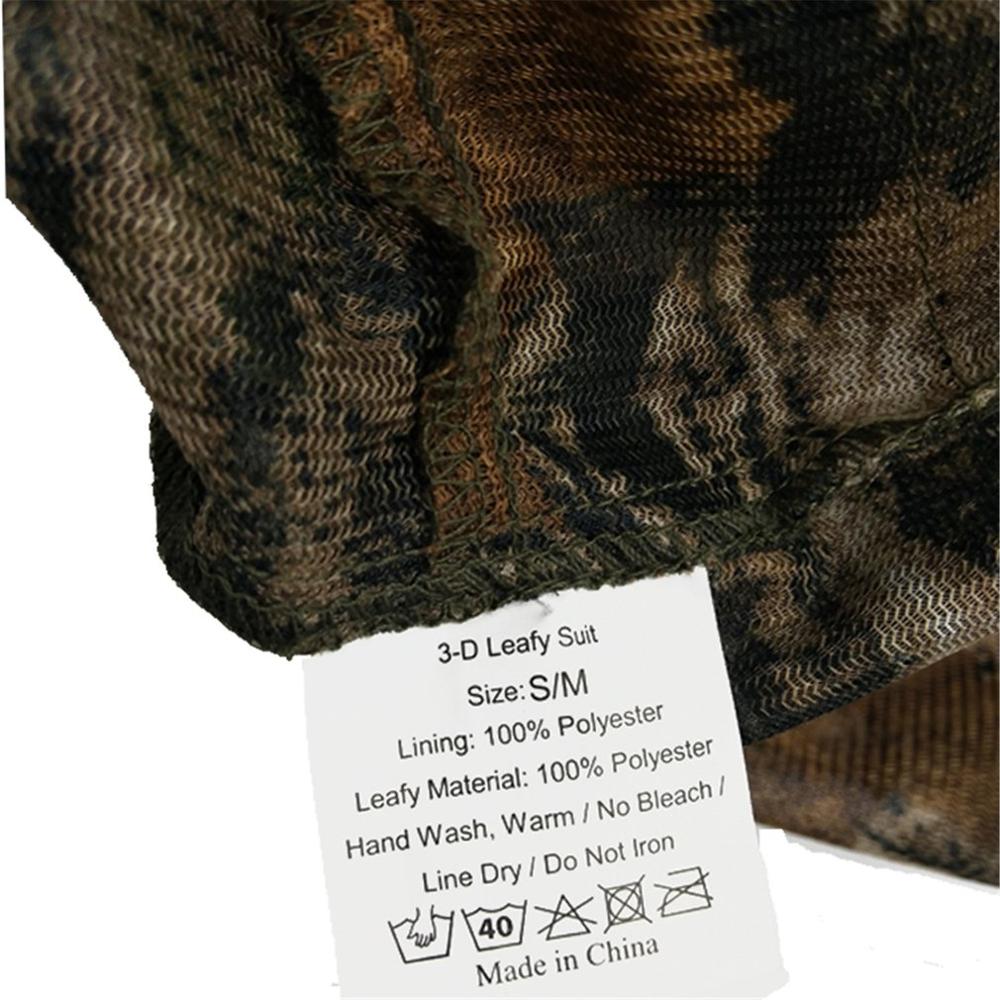 3D foglia camuffare Vestiti Adulti Ghillie completo da uomo bosco Camo camuffare tutto'aperto Caccia Al Cervo stalking costume