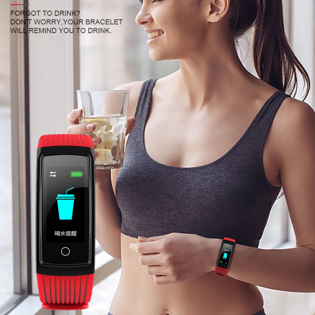 Smart Bracelet 3 Colors Smart Wristband Color Screen Smart Band Heart Rate Step Counting Exercise Reminder Waterproof Fitness