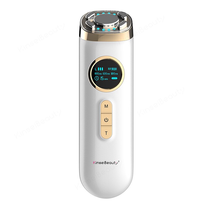 RF Skin rejuvenation instrument NFIP Led Light Skin lifting Wrinkle Remove Machine Ultrasonic Import Firming Pores Beauty Tool: white
