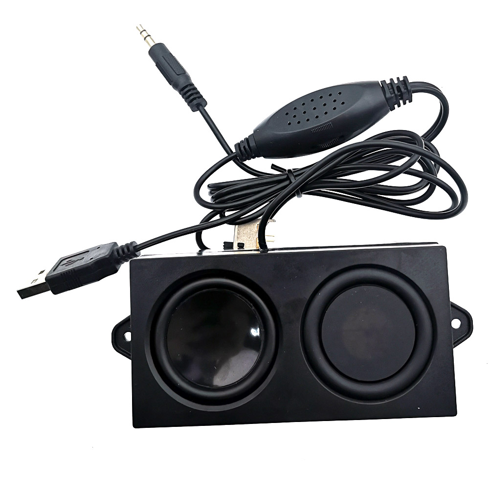High power small speaker USB mini sound system portable cavity subwoofer DIY for laptops mp3 mp4 TV sound amplification: Pink