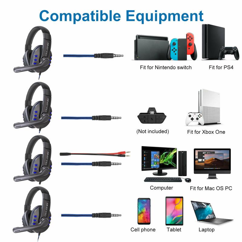 Gaming Headset for Xbox One & PC - 40mm Drivers, Wired 3.5mm, Noise Cancelling Mic