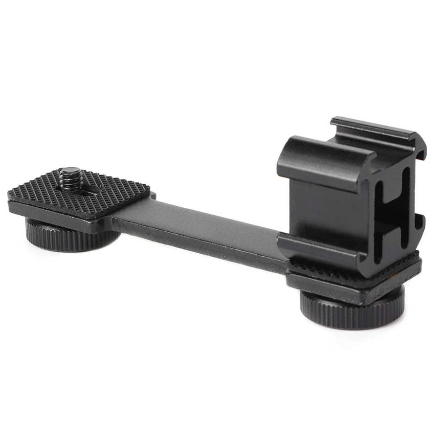 Triple Shoe Mount Stand Stabilizer External Connecting Microphone Triple Shoe Expansion Bracket Stand