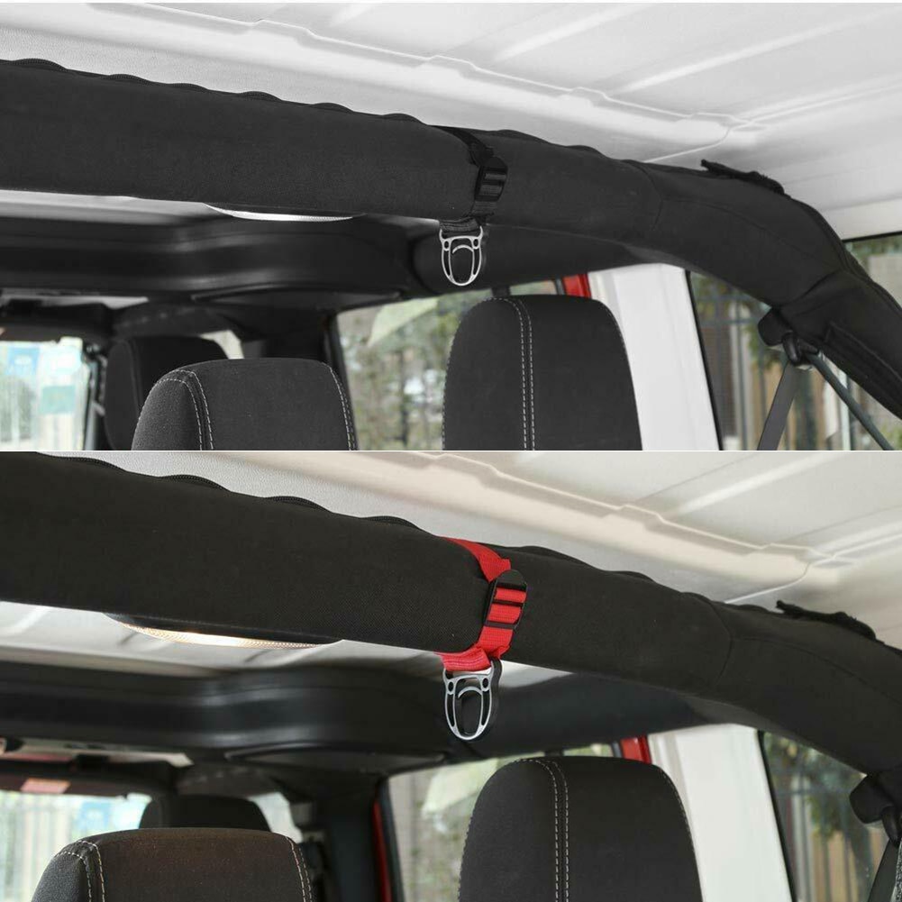 1 paire arceau patère cintre pour Jeep pour Wrangler JK JL illimité Ultra-stable Auto rouge/noir patère