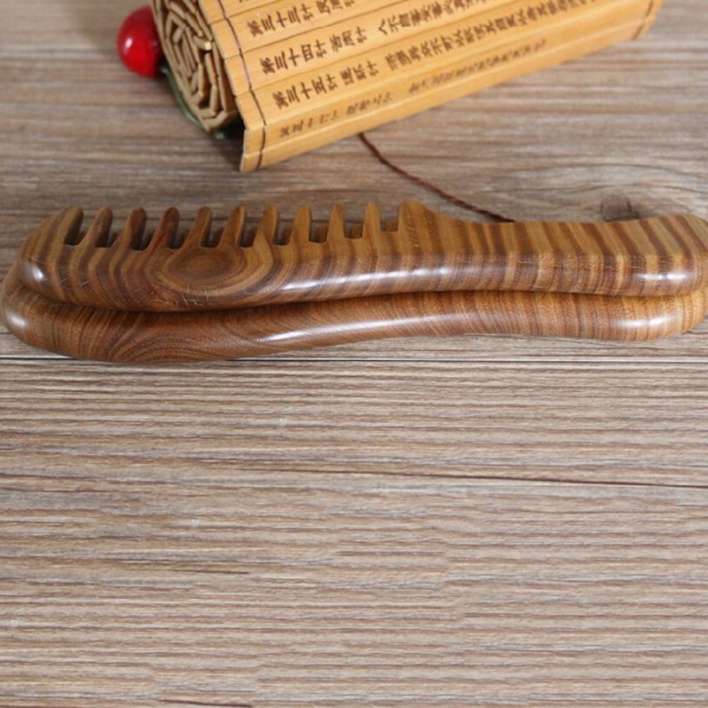 Handmade Wooden Sandalwood Hair Combs Head Massager Wide Tooth Comb for Hair Styling Tools 1PCS