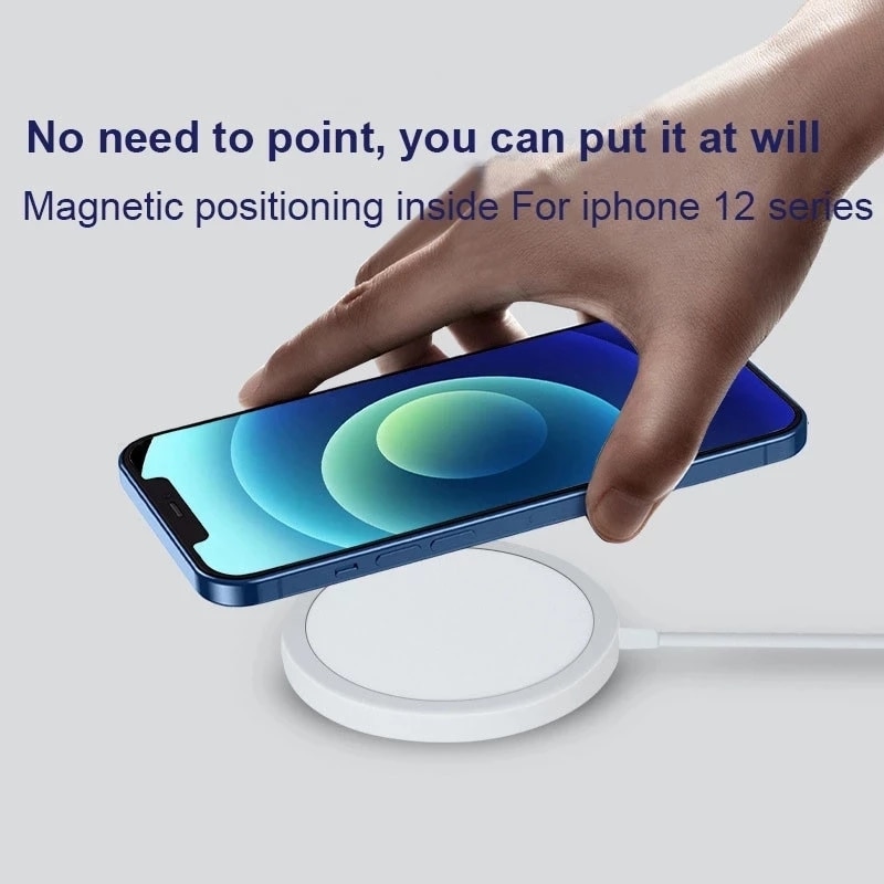 Orignal 15W Magnetic Fast Wireless Charger For iPhone 12 Pro Max Mini 11 EU Plug Fast 20W Charger Huawei QI Charging XS Max X XR