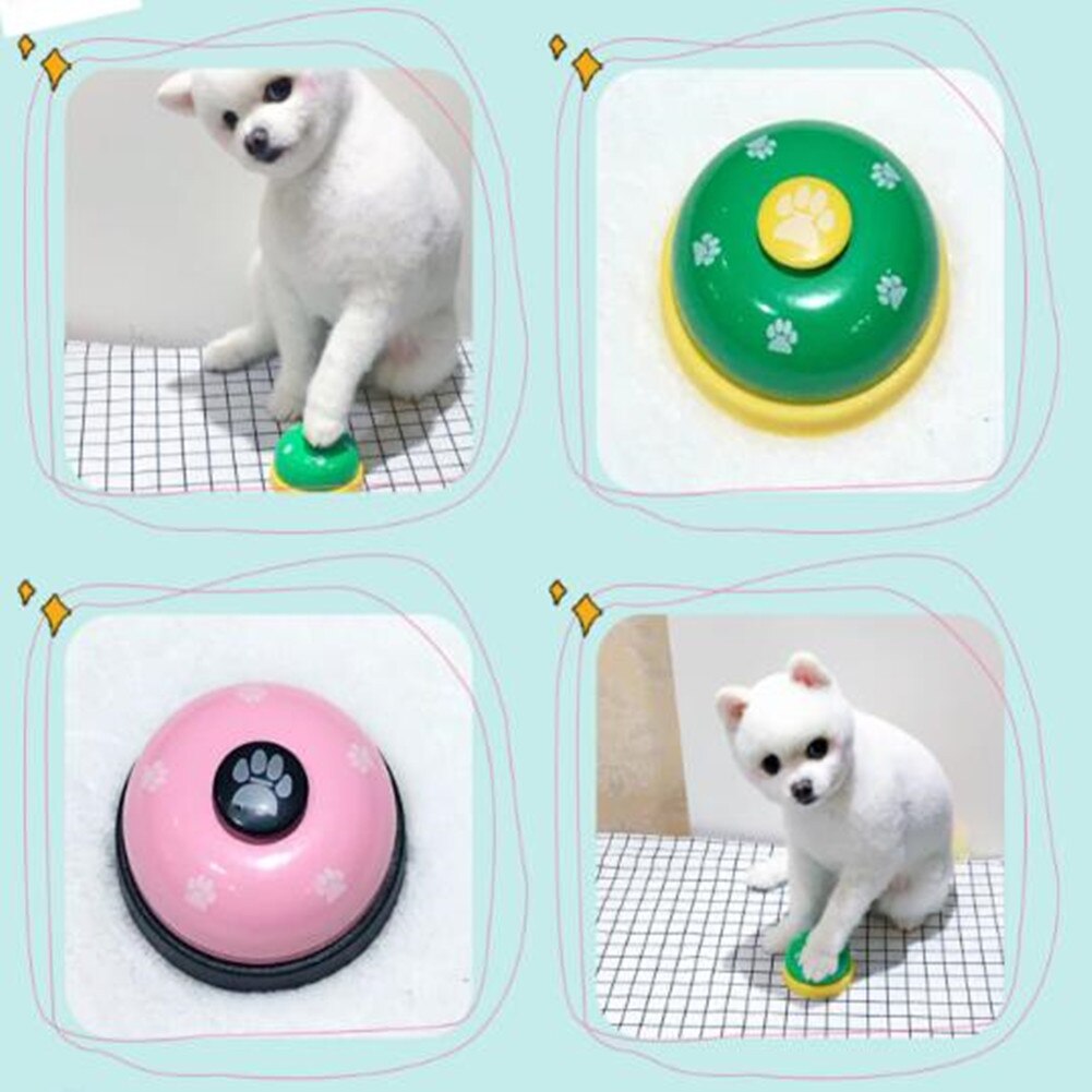 Pet Training Bells Dog Cat Interactive Toy Kitten Puppy Food Feed Reminder Puzzle Toy Development Intelligence Squeak Sound Toy