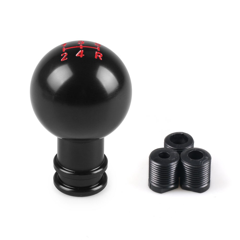 Pommeau de levier de vitesse universel, 5/6/10 vitesses, noir, argent: 5speed black