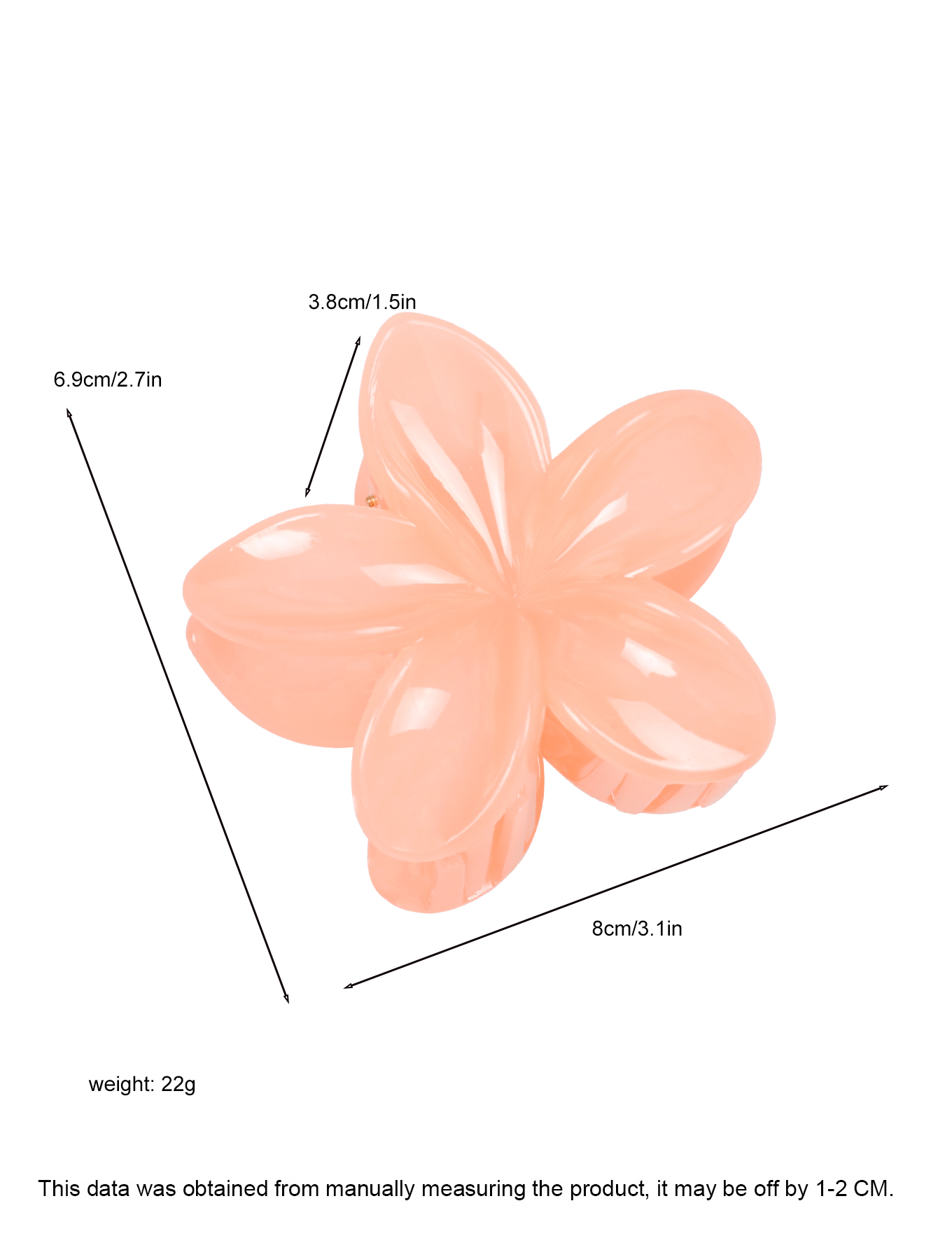 4 Uds. Pinzas en forma de garra para el pelo de plátano y flores bonitas para cabello grueso, sujeción fuerte antideslizante, hawaiano, accesorios para el cabello para mujeres y niñas, de vacaciones