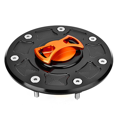 Motorcycle Gas Fuel Tank Cap for Kawasaki ZX6R ZX9R ZR7 ZZR 1100 600 ZRX 400 ZXR 750 ZEPHYR GPZ500 NINJA 500R Oil Tank Cover: Orange