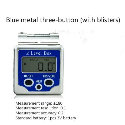 Electronic Digital Level Display Inclinometer Angle Gauge Meter Angle Measurement 360 Degree Magnetic Angulometer Angle Box: Type 6
