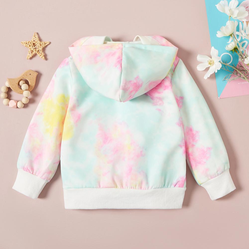 PatPat Spring and Autumn Baby / Toddler Girl Multi Color Hooded Jacket