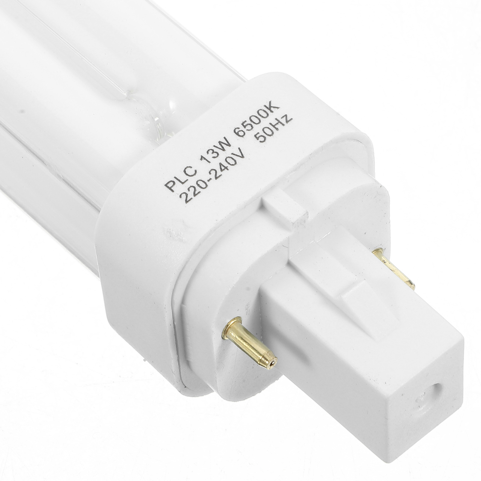 4 Saving Lamp Bulb Double Tube Fluorescent Compact Bulbs Fluorescence 13W Glass Plug LED Light 2 Pin