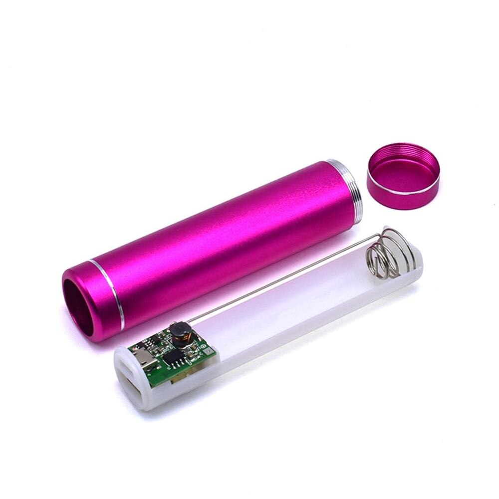 Multicolor Metal Portable Power Bank DIY Kit Storage Case 1x18650 Powerbank Box Shell Battery Holder With USB Charging Port