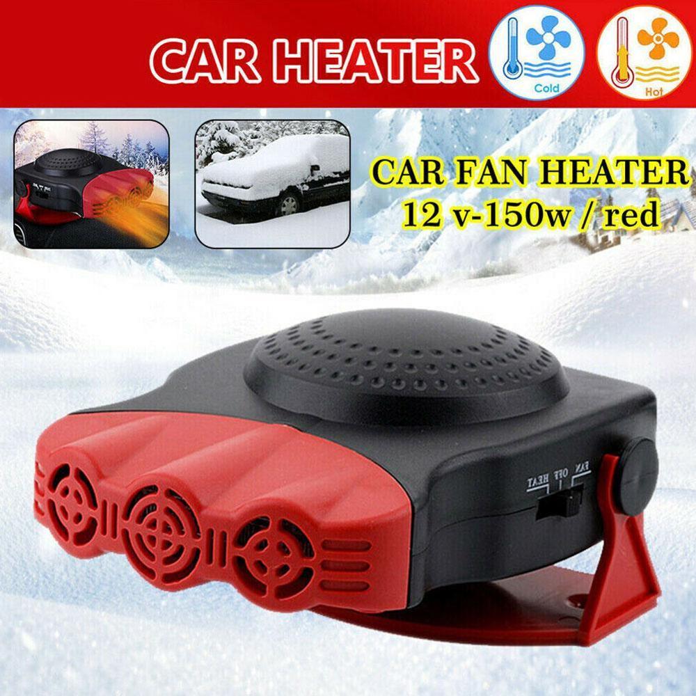 Car Heater Car Vehicle Cooling Fan Warm Heater Windscreen Demister Defroster 2 in 1 Portable Auto Car Van Heater