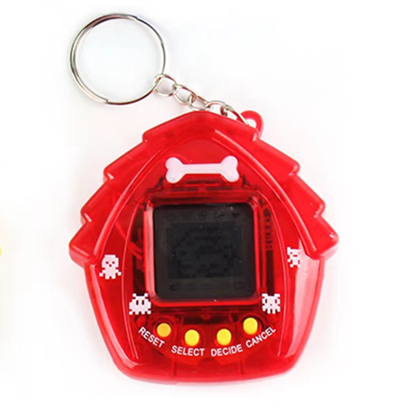 Electronic Pets Toys 90S Nostalgic Tamagotchies 49 Pets in One Virtual Cyber Pet Toy Funny Tamagochi Game Console Keyring: Pink