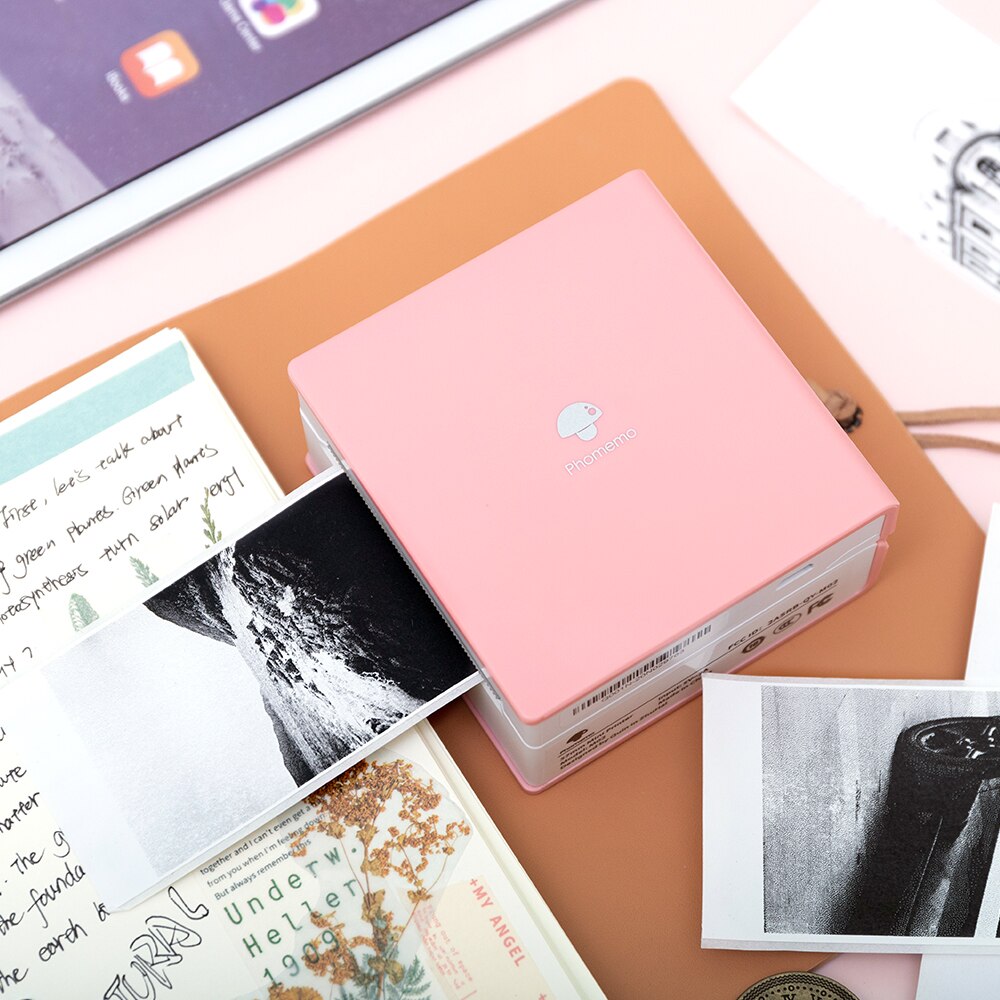 Phomemo M02 Thermal Printer Impresora Portátil Print Pocket Mini Label Sticker Maker Wireless Mobile Phone Printer