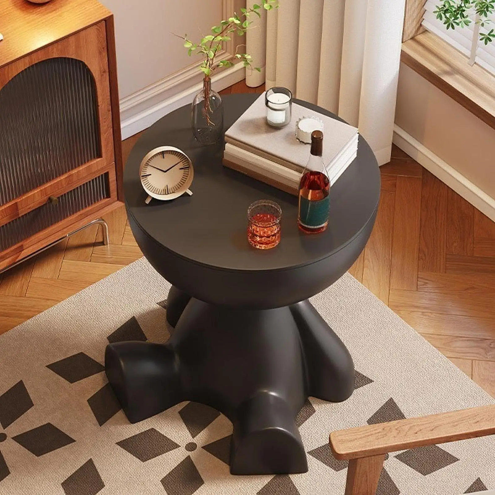 Sidebord fladt hoved sengebord husholdningssofa side rack soveværelse balkon flytbart minibord lille lejlighed tebord
