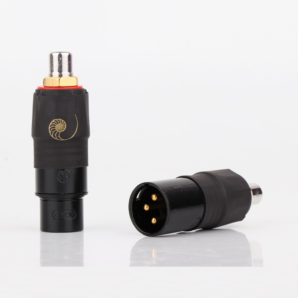 4pieces XLR to RCA Female Male Plug ,Adapter Gold Balanced Cable