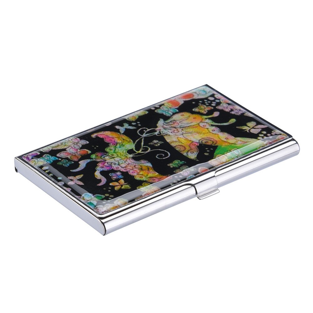 Hat Originality Print Card Cover Stainless Steel Glue Card Holder Metal Cover Credit Business Card porte carte