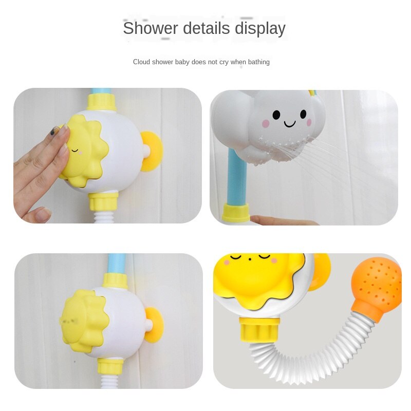 Baby shower giocattoli nuovo nube arcobaleno elettrico doccia bagno vasca da bagno giocattoli del bambino giocattoli da bagno giocattoli per i bambini