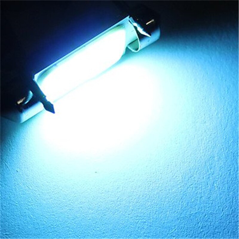 Bombilla LED para puerta de coche, luz de lectura, mapa, COB, 31mm, 36mm, 39mm, 12V, C5W, 41mm, cálido/Blanco/azul, 10 unids/lote