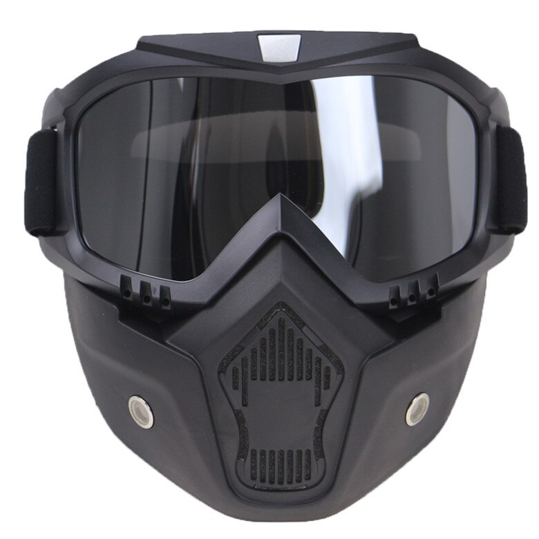 FAST Helm Beschermende Rijbril Bril Met Afneembare Gezichtsmasker Past