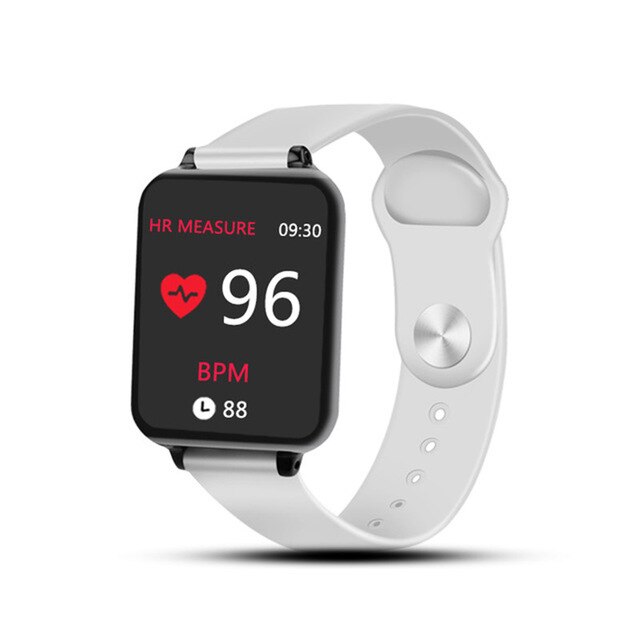 B57 Sport smart watch wasserdicht heart rate monitor blutdruck sport Frauen smartwatch frauen tragbare uhr männer smart uhr: B57 White