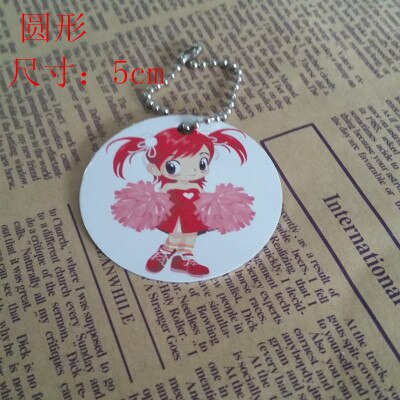 50pcs/lot Blank Sublimation Metal Pendant Tags DIY Printing Sublimation Ink Transfer paper Both sides Print: Big Round 5cm