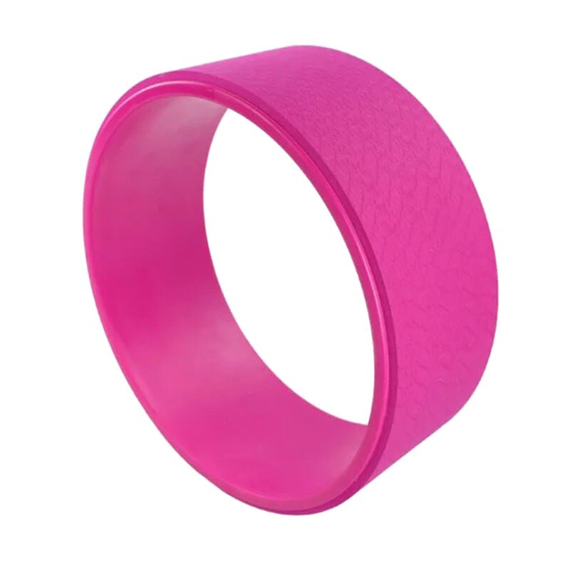 Yoga Wheel Comfortable Yoga Prop Wheel Back Bends Stretching Training Accessories: Inner pink