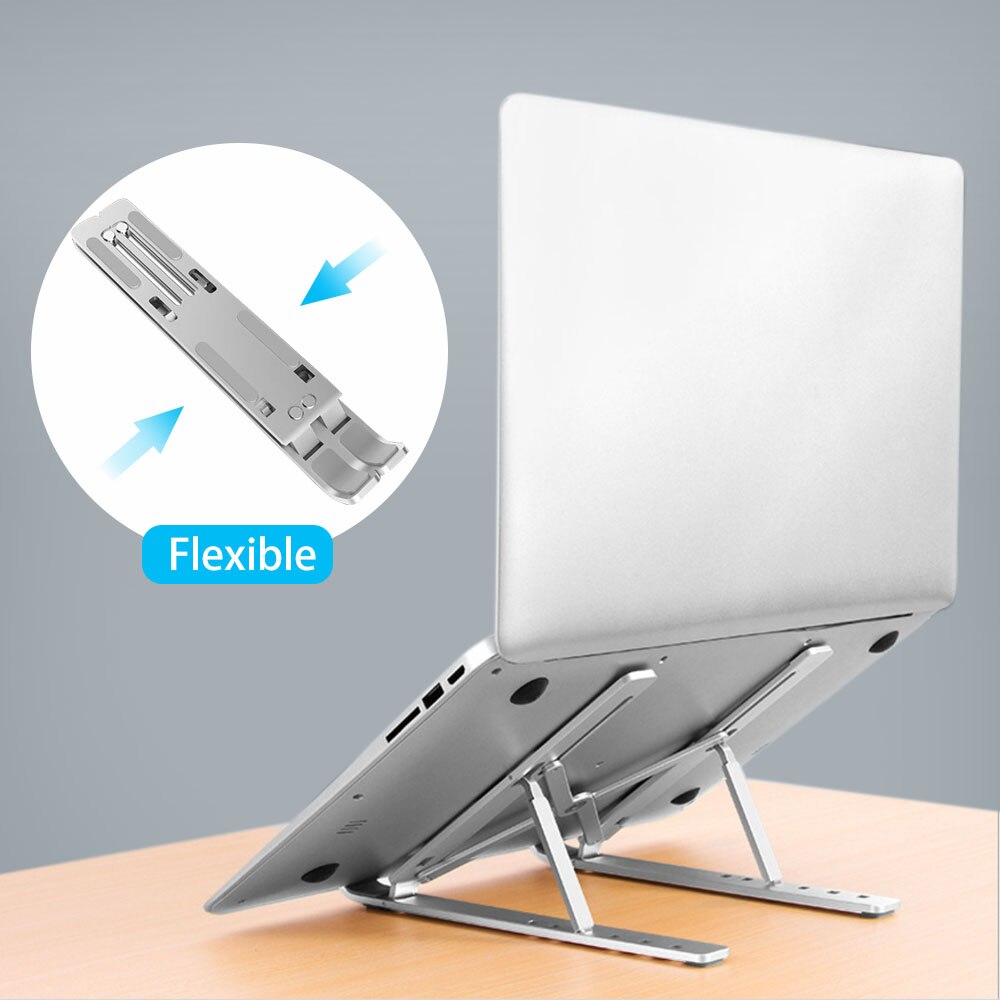 Foldable Laptop Stand Holder, Adjustable Ergonomic Heights Ventilated Desktop Laptop Riser,Notebook Tray Mount for iM'ac/Laptop