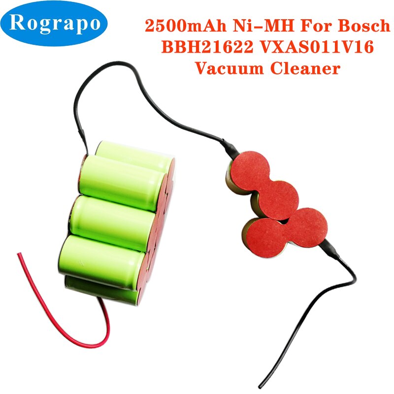 Neue 2500mAh /1800mAh Ni-Mh Akku Für Bosch BBH21622 VXAS011V16 Roboter Staubsauger Akkumulator