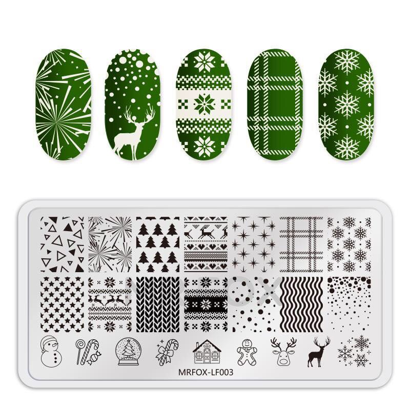 1 Uds. Placas de estampado de uñas de serpiente, plantillas rectangulares, placa de imagen de sello para decoración de uñas, herramientas de impresión de uñas de acero inoxidable para manicura