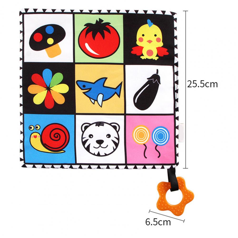 1 set baby-taschentücher mit cartoon-print, mehrzweck-polyester, kleinkind-kinderbett-handtuch, gesichtstuch für neugeborene